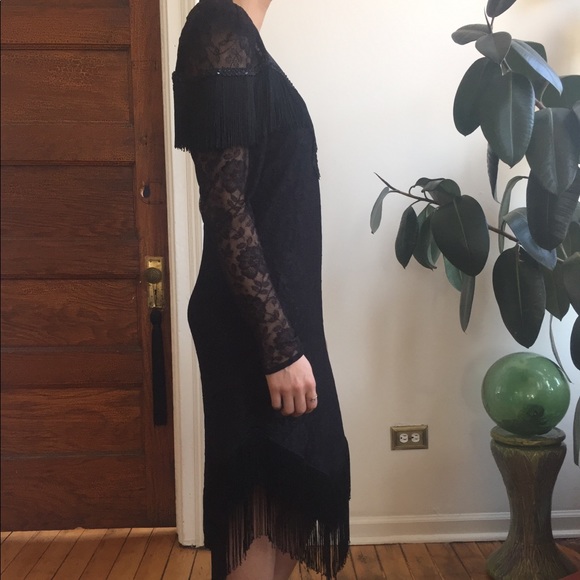 Vintage Statement piece fringe dress - Picture 4 of 7